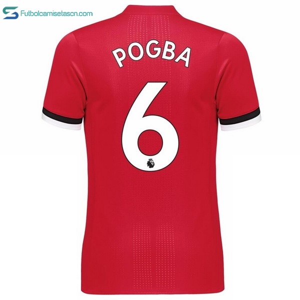 Camiseta Manchester United 1ª Pogba 2017/18